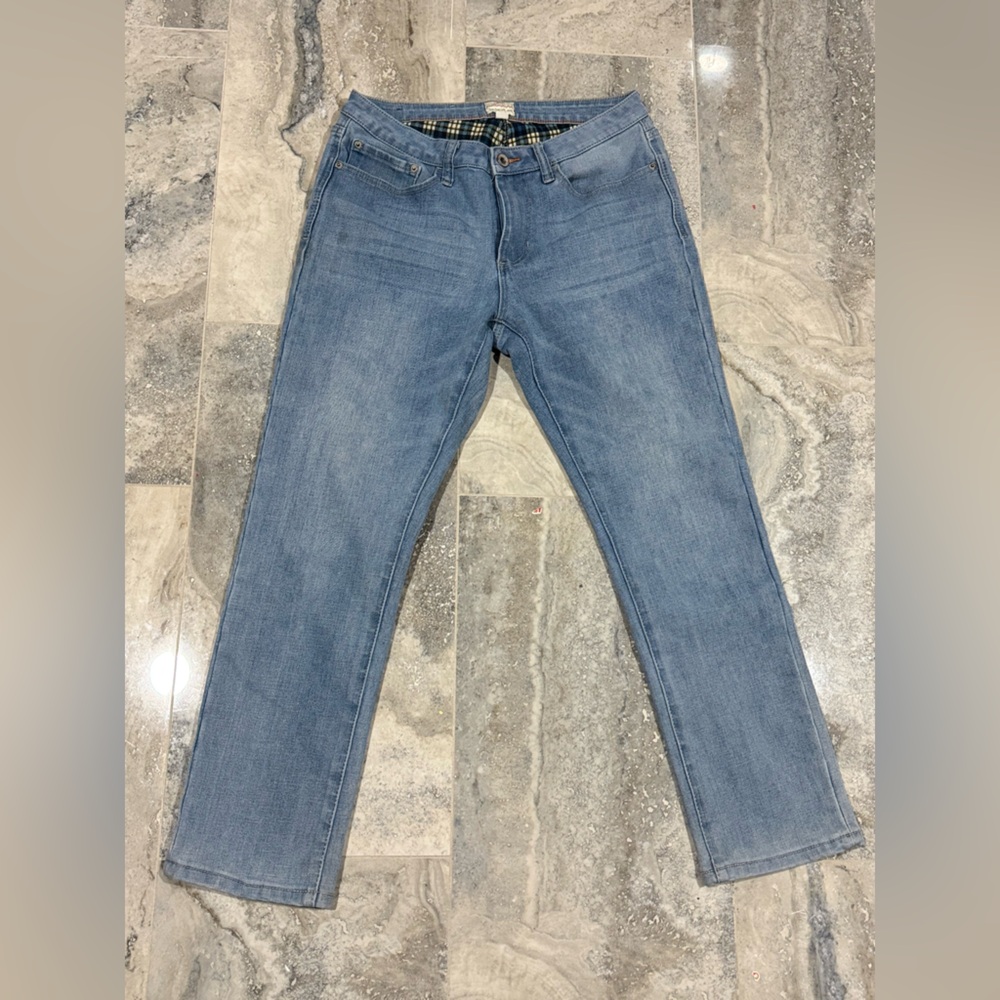 Original Weatherproof Vintage Women's Slim Straight Fit lined Jeans - Blue
